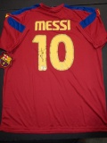 Lionel Messi F.C. Barcelona Autographed Adidas Soccer Jersey GA coa