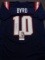 Damiere Byrd New England Patriots Autographed Custom Football Jersey JSA W coa