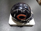 Khalil Mack Chicago Bears Autographed Riddell Mini Helmet GA coa