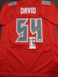 Lavonte David Tampa Bay Buccaneers Autographed Custom Football Jersey GA coa