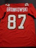 Rob Gronkowski Tampa Bay Buccaneers Autographed Custom Football Jersey GA coa