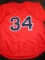 David Ortiz Boston Red Sox Autographed Custom Baseball Style Jersey GA coa