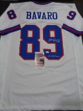 Mark Bavaro New York Giants Autographed & Inscribed Custom Jersey JSA W coa