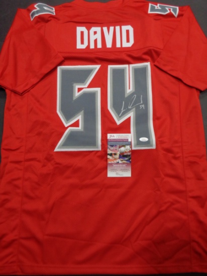 Lavonte David Tampa Bay Buccaneers Autographed Custom Football Jersey GA coa