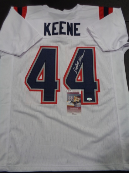 Dalton Keene New England Patriots Autographed Custom Football Jersey JSA W coa