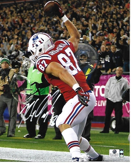 Rob Gronkowski New England Patriots Autographed 8x10 Photo GA coa