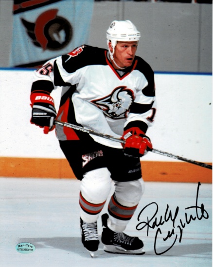 Randy Cunnyworth Buffalo Sabers Autographed 8x10 Photo Mancave Authenticated coa