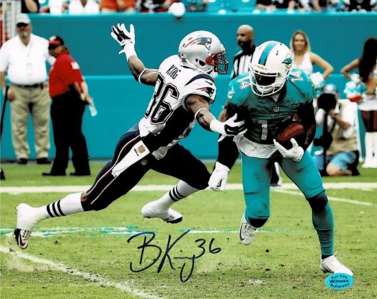 Brandon King New England Patriots Autographed 8x10 photo FULL TIME coa