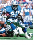 Barry Sanders Detroit Lions Autographed 8x10 photo GA coa