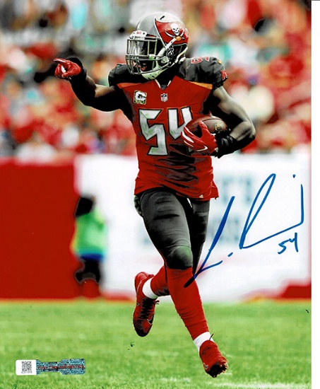 Lavonte David Tampa Bay Buccaneers Autographed 8x10 Photo Full Time coa