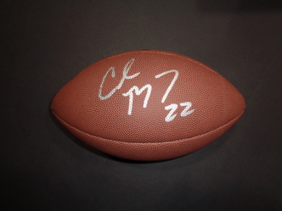 Christian McCaffery Carolina Panthers Autographed Wilson Football w/GA coa