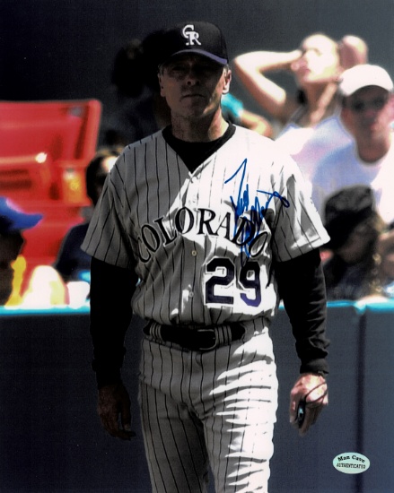 Dave Collins Colorado Rockies Autographed 8x10 Photo Mancave Authenticated coa