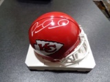 Patrick Mahomes Kansas City Chiefs Autographed Riddell Mini Helmet GA coa