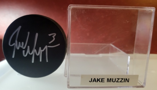 Jake Muzzin Toronto Maple Leafs Autographed Hockey Puck Full Time coa