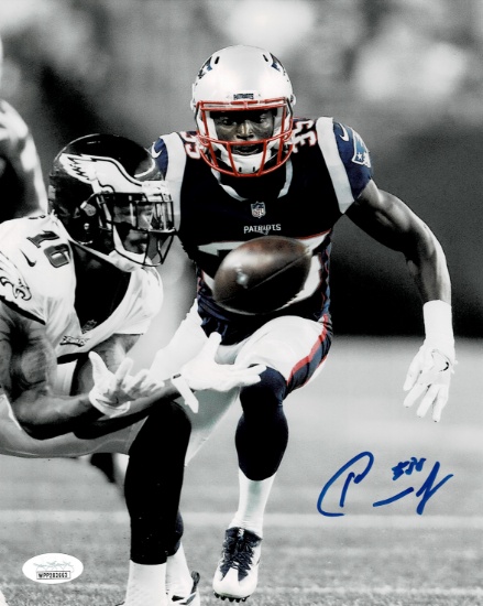 Keion Crosson New England Patriots Autographed 8x10 Photo JSA W coa