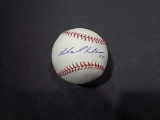 Manny DelCarmen Boston Red Sox Autographed OMLB Baseball Sure Shot coa