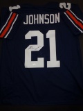 Kenyon Johnson Auburn Tigers Autographed Custom Football Jersey JSA sticker only