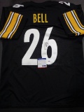Le'Veon Bell Pittsburgh Steelers Autographed Custom Football Jersey JSA W coa