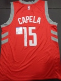 Clint Capella Houston Rockets Custom Basketball Style Jersey PSA/DNA coa
