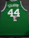 Brian Scalabrine Boston Celtics Autographed Custom Basketball Jersey JSA W coa