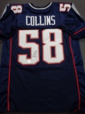 Jamie Collins New England Patriots Autographed Cuatom Football Jersey  GA coa