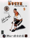 John Bucyk Boston Bruins Autographed 8x10 Photo Bucyk Holo & Cardboard Promotion coa