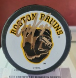 Tim Thomas Boston Bruins Autographed Boston Bruins Hockey Puck Boston Sports coa