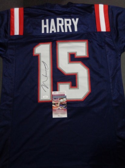 N'Keal Harry New England Patriots Autographed Custom Football Jersey JSA W coa