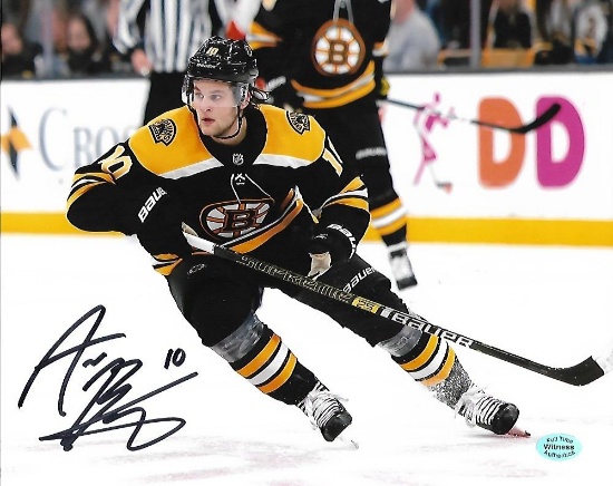 Anders Bjork Boston Bruins Autographed 8x10 Photo Full Time coa