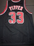 Scottie Pippen Chicago Bulls Autographed Custom Basketball Style Jersey GA coa