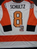 Dave Schultz Philadelphia Flyers Autographed Custom Hockey Jersey JSA W coa