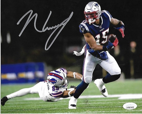 N'Keal Harry New England Patriots Autographed 8x10 Photo JSA W coa
