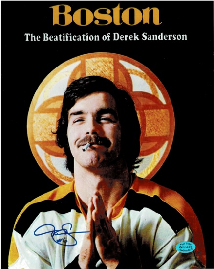 Derek Sanderson Boston Bruins Autographed 8x10 Photo Full Time coa
