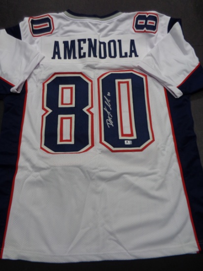 Danny Amendola New England Patriots Autographed Custom Football Jersey GA coa