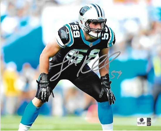 Luke Kuechly Carolina Panthers Autographed 8x10 Photo GA coa