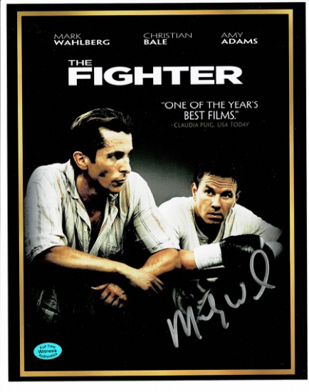 Micky Ward Former Boxing Champ Autographed 8x10 The Fighter DVD Cover Photo Full Time coa