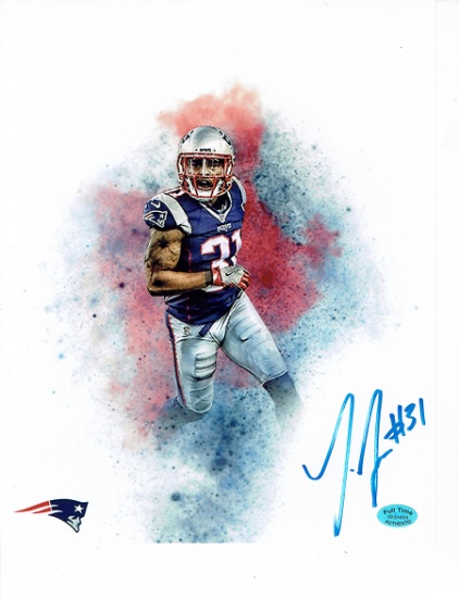 Jonathan Jones New England Patriots Autographed 8x10 Photo Full Time coa