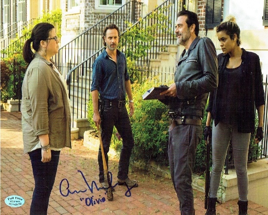 Anne Malloney The Walking Dead Autographed & Inscribed 8x10 Photo Full Time coa v2
