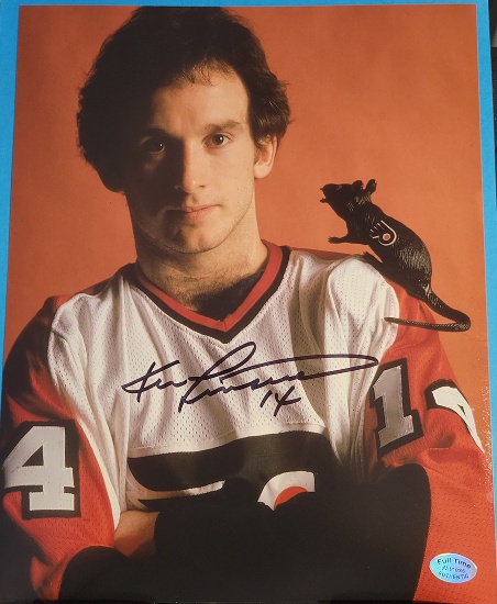 Ken Linseman Philadelpha Flyers Autographed 8x10 RAT Photo Full Time coa