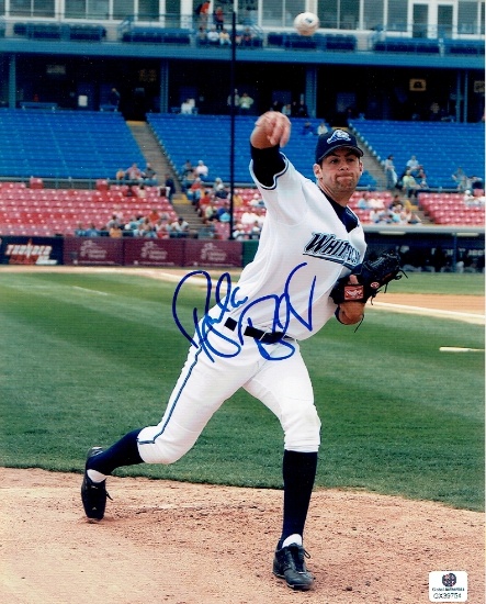 Burke Badenhop West Michigan Whitecaps (Marlins) Autographed 8x10 Photo GA coa