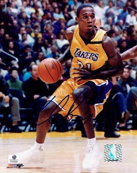 Kareem Rush Los Angeles Lakers Autographed 8x10 Photo GA coa