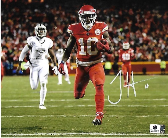 Tyreek Hill Kansas City Chiefs Autographed 8x10 Photo GA coa