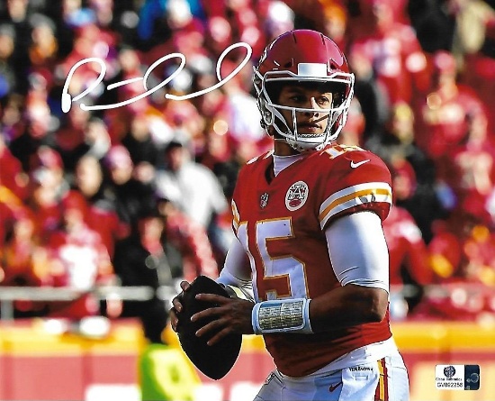 Patrick Mahomes Kansas City Chiefs Autographed 8x10 Photo GA coa