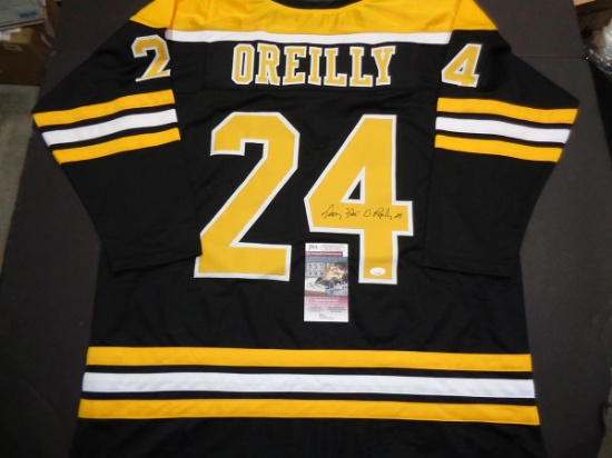 Terry O'Reilly Boston Bruins Autographed Custom Hockey Jersey JSA W coa