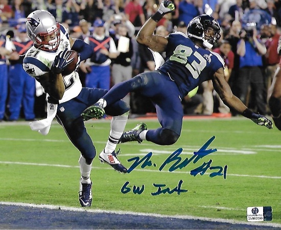 Malcolm Butler New England Patriots Autographed & Inscribed 8x10 Photo GA coa