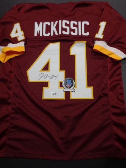 J.D. McKissic Washington Football Team Autographed Custom Football Jersey Beckett coa