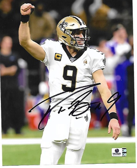 Drew Brees New Orleans Saints Autographed 8x10 Photo GA coa