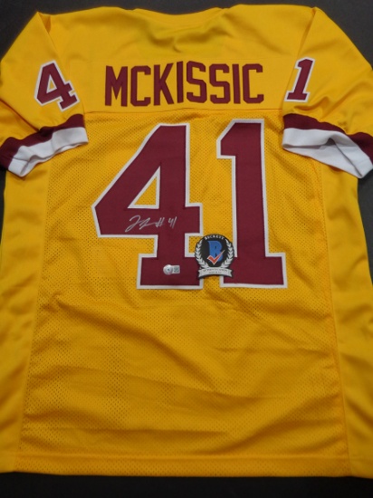 J.D. McKissic Washington Football Team Autographed Custom Football Jersey Beckett coa