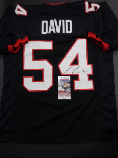 Lavonte David Tampa Bay Buccaneers Autographed Custom Football Jersey JSA W coa