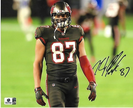 Rob Gronkowski Tampa Bay Buccaneers Autographed 8x10 Photo GA coa